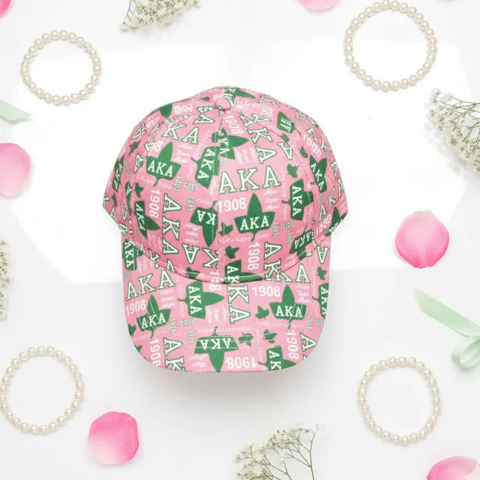 AKA Graphic Print Baseball Cap
