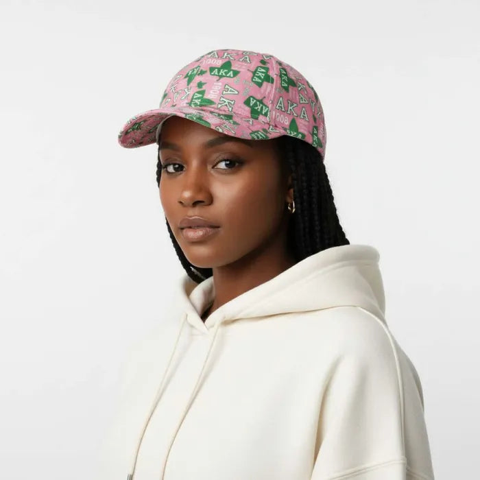 AKA Graphic Print Baseball Cap